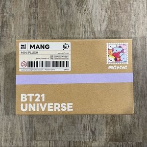 BTS BT21 MANG JHope Minini Collectible Mini Plush Standing Doll